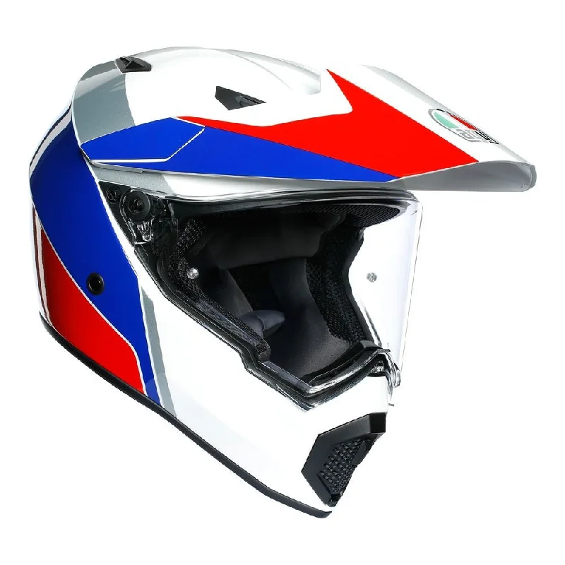 Cycling vest clip-AGV AX9 ATLANTE HELMET - WHITE/BLUE/RED