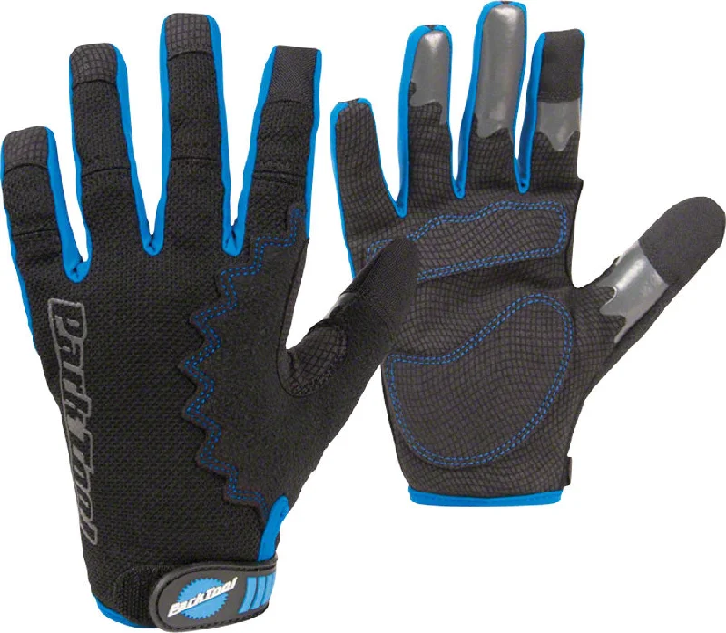 Bike frame clip-Park Tool GLV-1 Mechanics Gloves - Black/Blue Full Finger 2X-Large