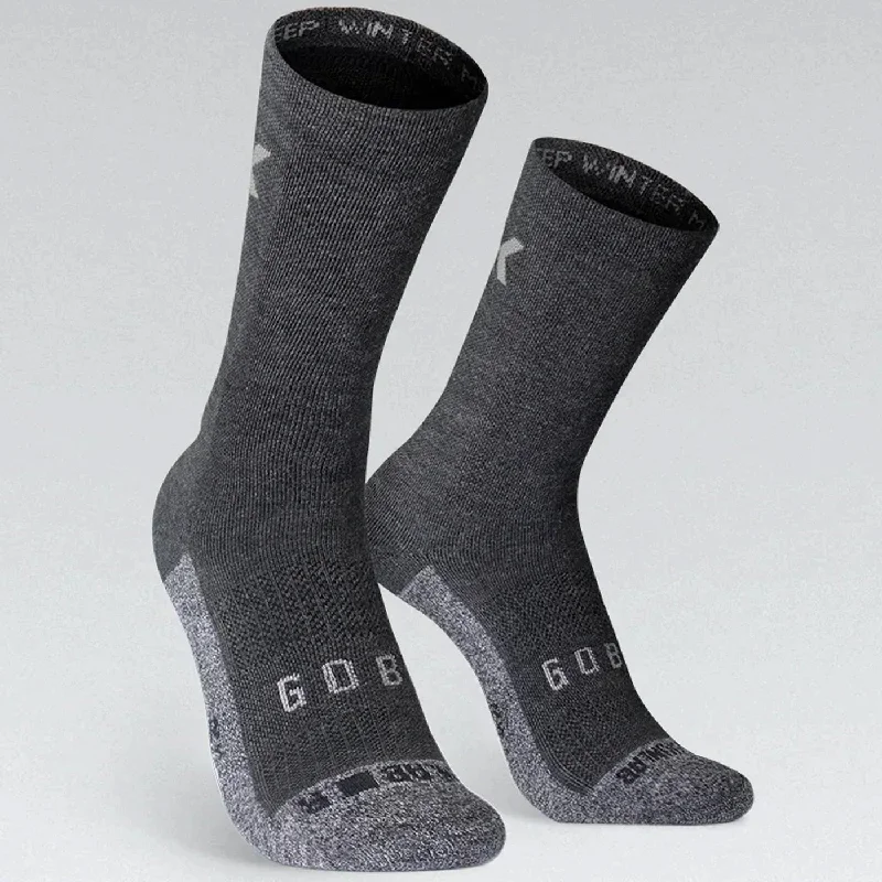 Road bike clip-Calze Gobik Deep Winter Merino - Grigio