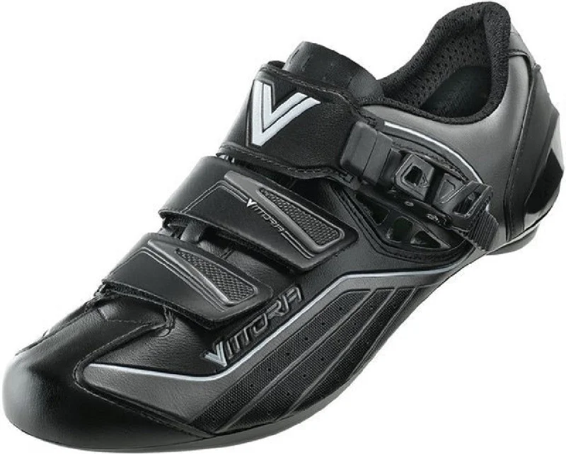 Cycling water clip-Vittoria Zoom Road Cycling Shoes (Black) EU 39.5