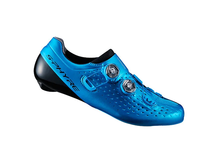 Bike tire clip-Shimano RC9 Shoe Blue 45