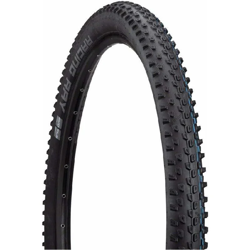 Road bike clip-Racing Ray Addix Hybrid Tire 29x2.10 Folding Tubeless Ready Addix Speedgrip SnakeSkin 67TPI Black