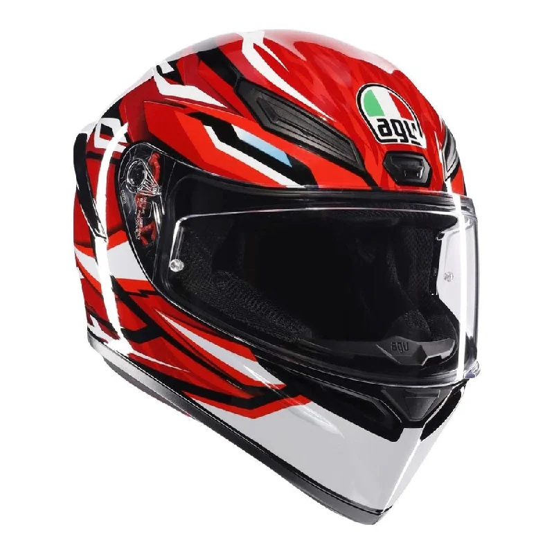 Mountain bike clip-AGV K1 S LION HELMET - BLACK/RED/WHITE