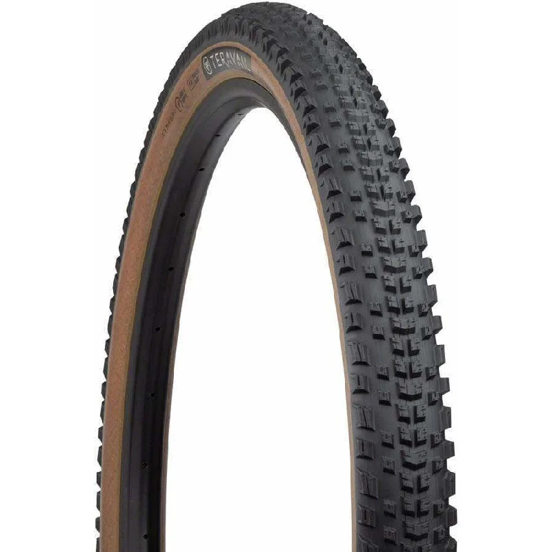 Mountain bike clip-Ehline Tire - 27.5 x 2.3 Tubeless Folding Tan Light and Supple