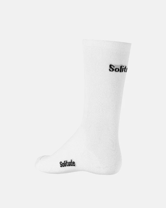 Mountain bike strap-Solitude Socks - White