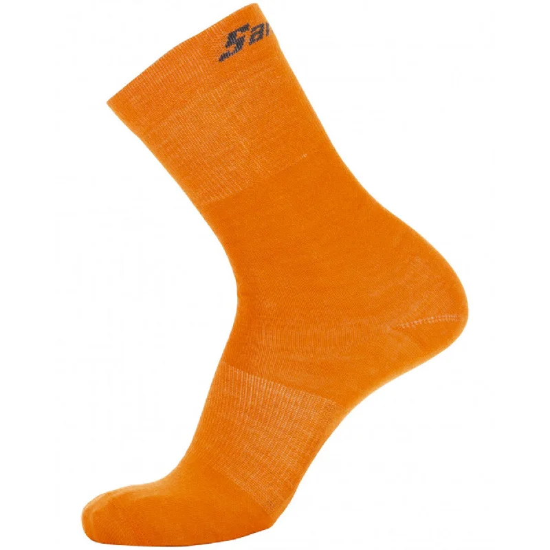 Bicycle fork clip-Calze Santini Winter Wool - Arancio