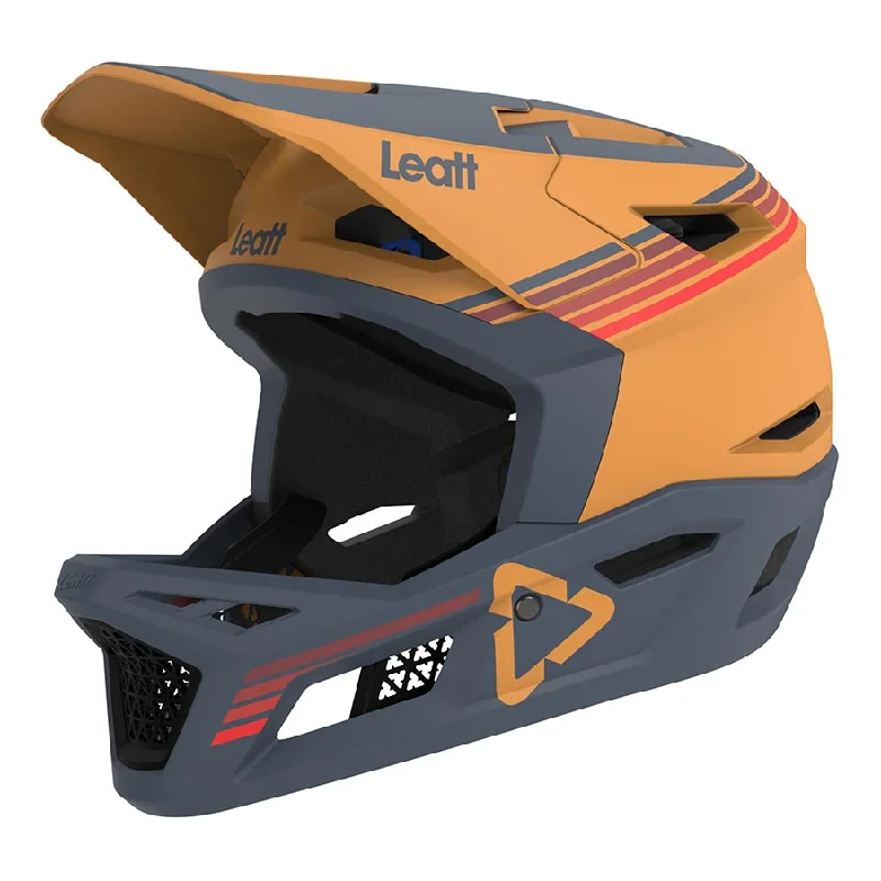 Cycling sleeve pad-Leatt MTB Gravity 4.0 Men Full Face Helmet Suede S 55-56cm