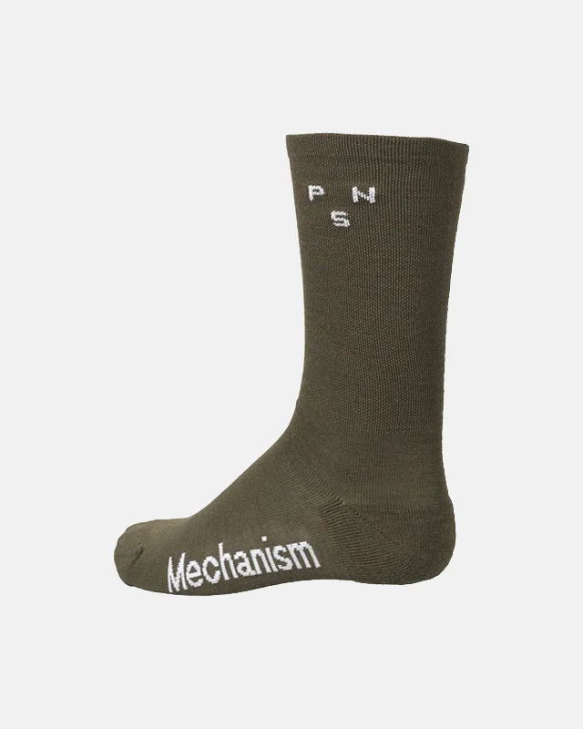 Bicycle rack clip-Mechanism Thermal Socks - Dark Olive