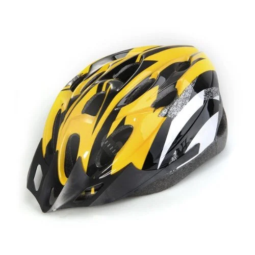 Bike frame strap-Good deal Yellow Black Mountain Road Bicycle Bike Cycling Safety Unisex Helmet +Visor L