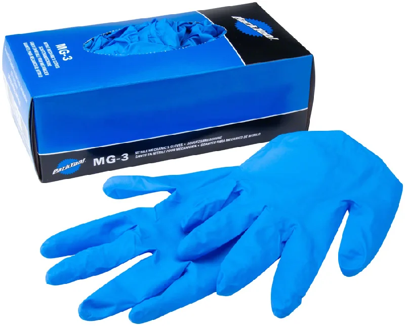 Mountain bike strap-Park Tool MG-3X Nitrile Mechanics Gloves - X-Large