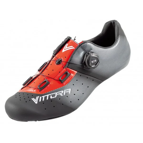 Cycling coat clip-Vittoria Eclipse Cycling Shoes - BLACK & RED - CNS SOLE (EU 44, 45)