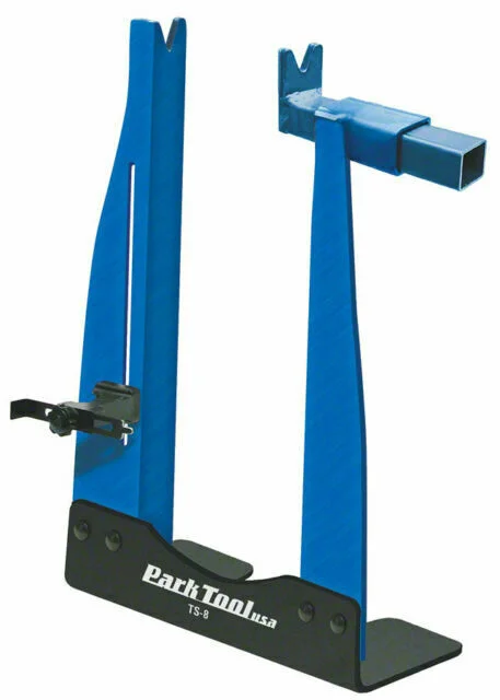 Bike pump strap-Park Tool TS-8 HOME MECHANIC TRUING STAND Blue