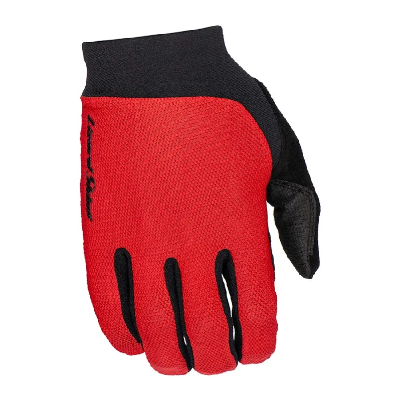 Bicycle gear clip-Lizard Skins Monitor Ignite Full Finger Gloves Crimson Red M Pair