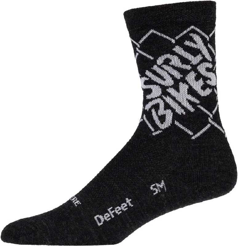 Cycling mask clip-Surly On the Fence Socks - Charcoal Medium