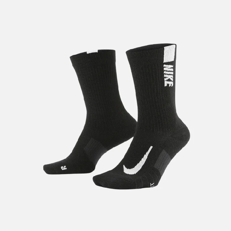 Bike frame clip-Nike Multiplier Crew Sock (2 Pairs) - Black/White