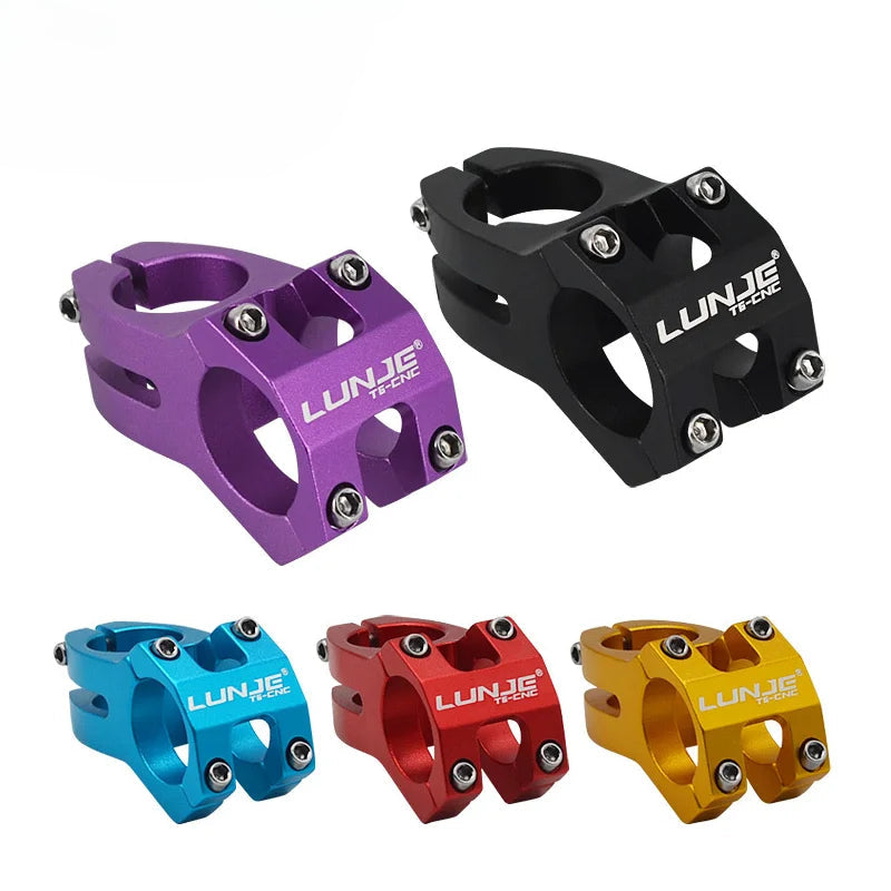 Bicycle chain clip-LUNJE MTB Stem 31.8x45mm High-strength Short Handlebar Stem Aluminum Alloy Bicycle Bridge Racing Downhill Bike / Road Bike Stem