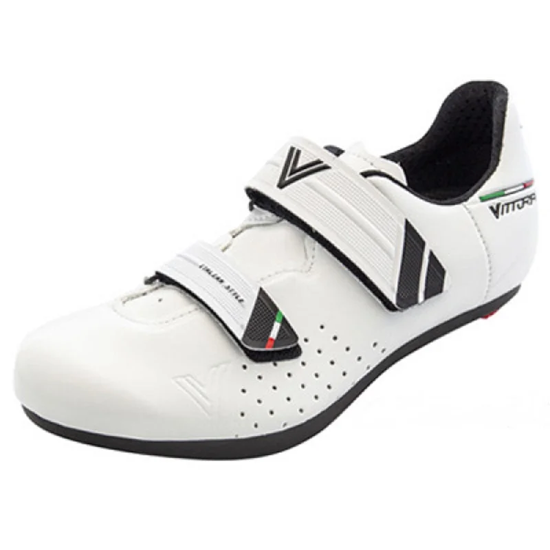 Cycling leg pad-Vittoria Rapide Kid Sport Road Cycling Shoes - White