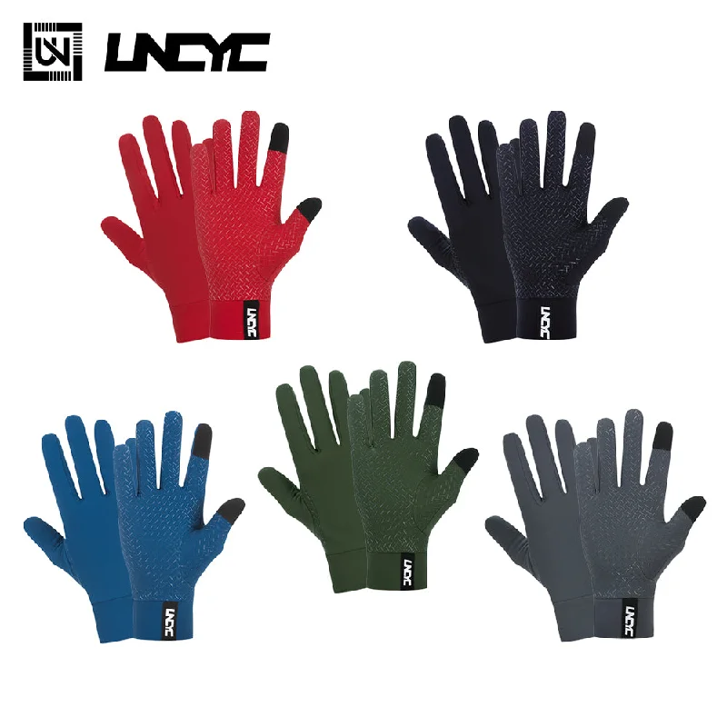 Bicycle spoke clip-UNCYC Waterproof Cycling Gloves Full Finger Winter Thermal Fleece Warmth Bicycle Men Women Full Gloves Road Bike Running Sport Gloves