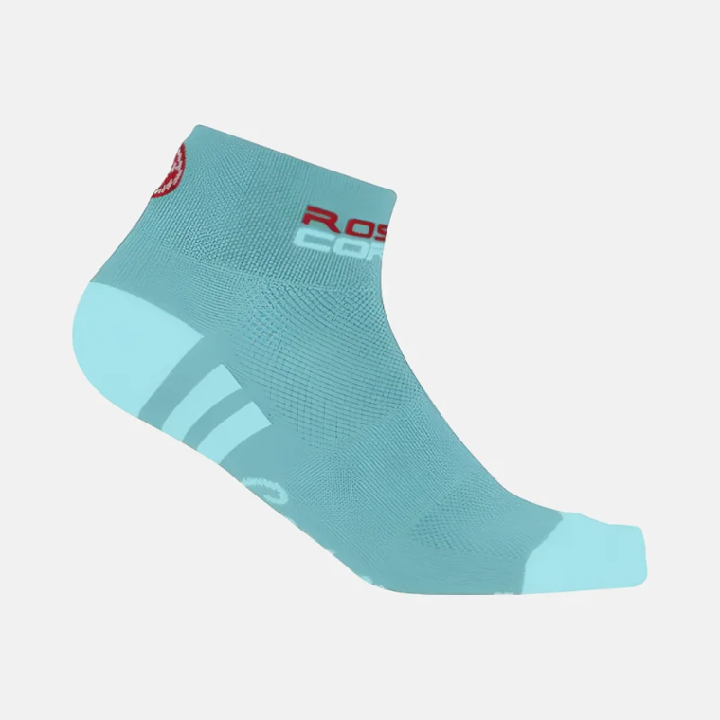 Mountain bike clip-Castelli Rosa Corsa Socks -Turquoise