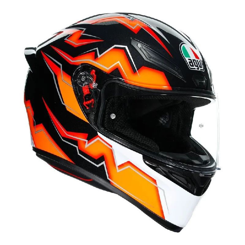 Cycling foot clip-AGV K1 KRIPTON HELMET - BLACK/ORANGE