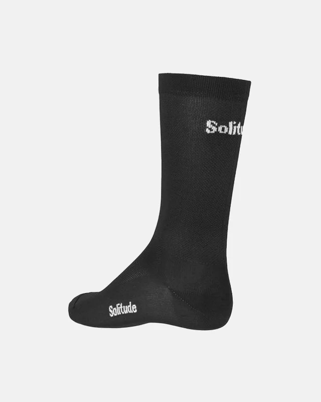 Cycling vest clip-Solitude Socks - Black