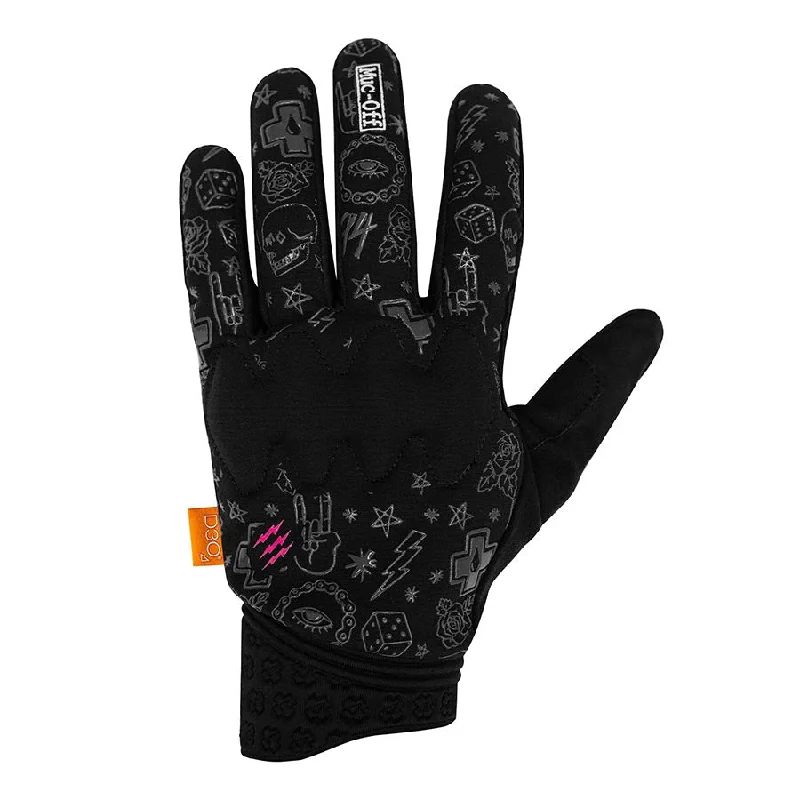 Road bike chain-Muc-Off D30 Rider Full Finger Gloves Punk S Pair