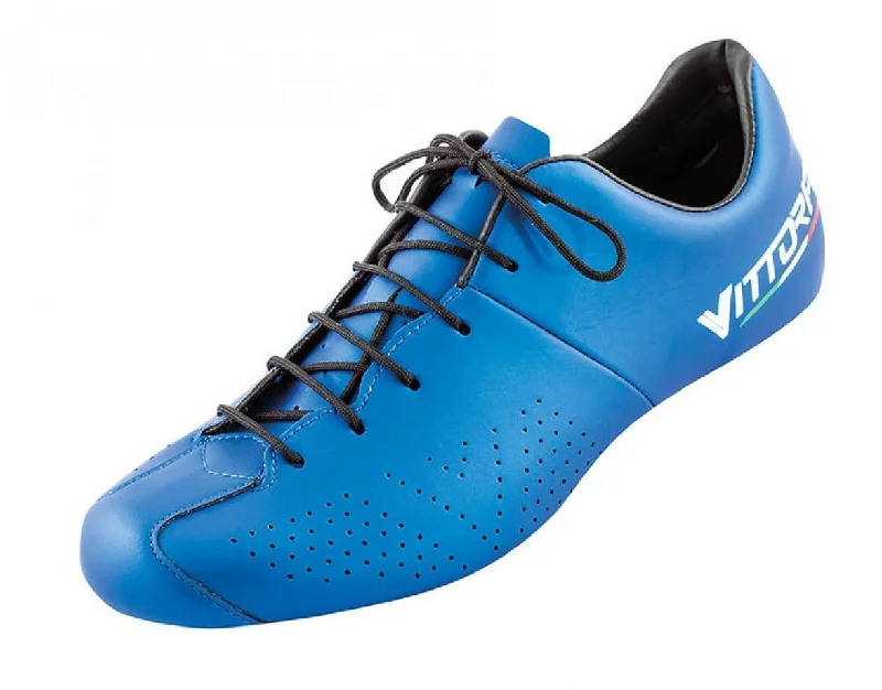 Bicycle lock pad-Vittoria Mondiale MTB Cycling Shoes SPD Soles (Blue)