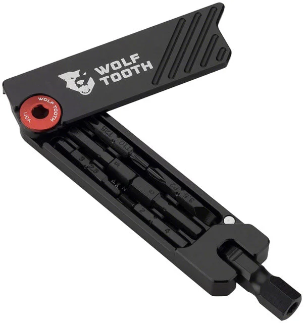 Bike tire pad-Wolf Tooth 6-Bit Hex Wrench - Multi-Tool, Red