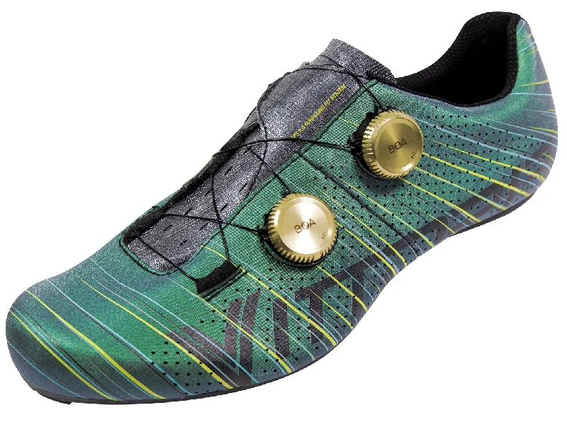 Cycling gloves clip-Vittoria Revolve Road Cycling Shoes - Silk Green (FCT Carbon Sole)