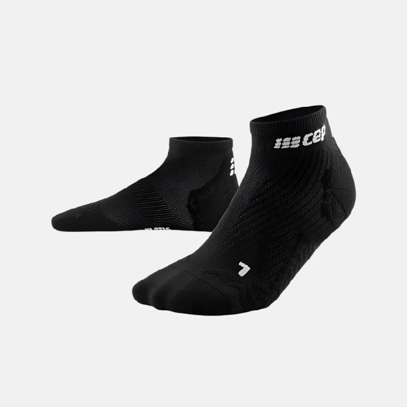 Bicycle brake strap-Cep Run Ultralight Low Cut Women's Compression Socks -Black