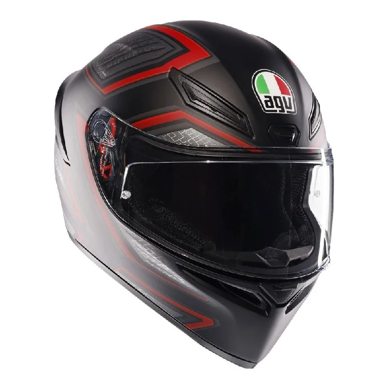 Bike wheel strap-AGV K1 S SLING HELMET - MATT BLACK/RED