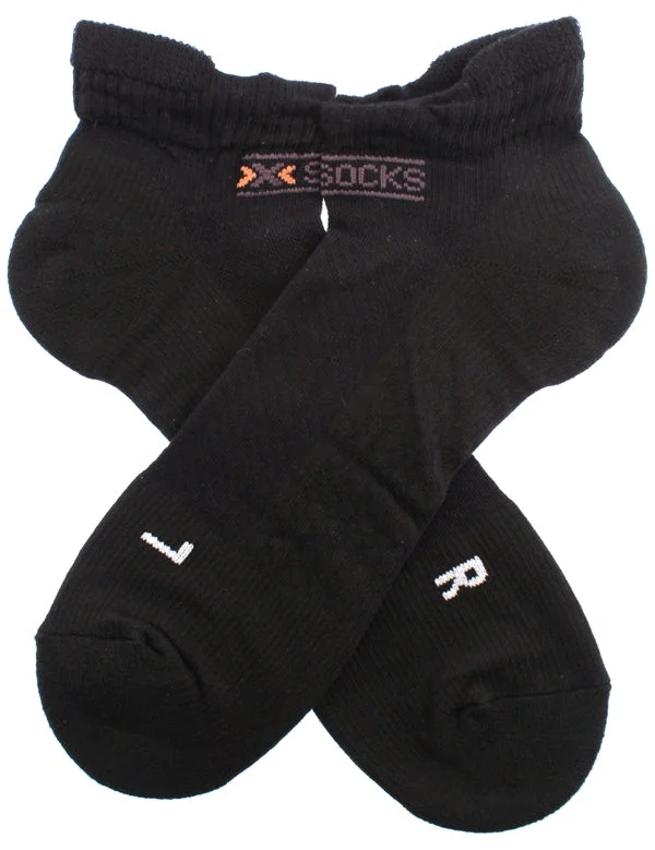 Bicycle chain strap-X-SOCKS LOW CUT Casual Breathe MSRP $24 US 11.5 - 13 EU 45 - 47 Black NEW