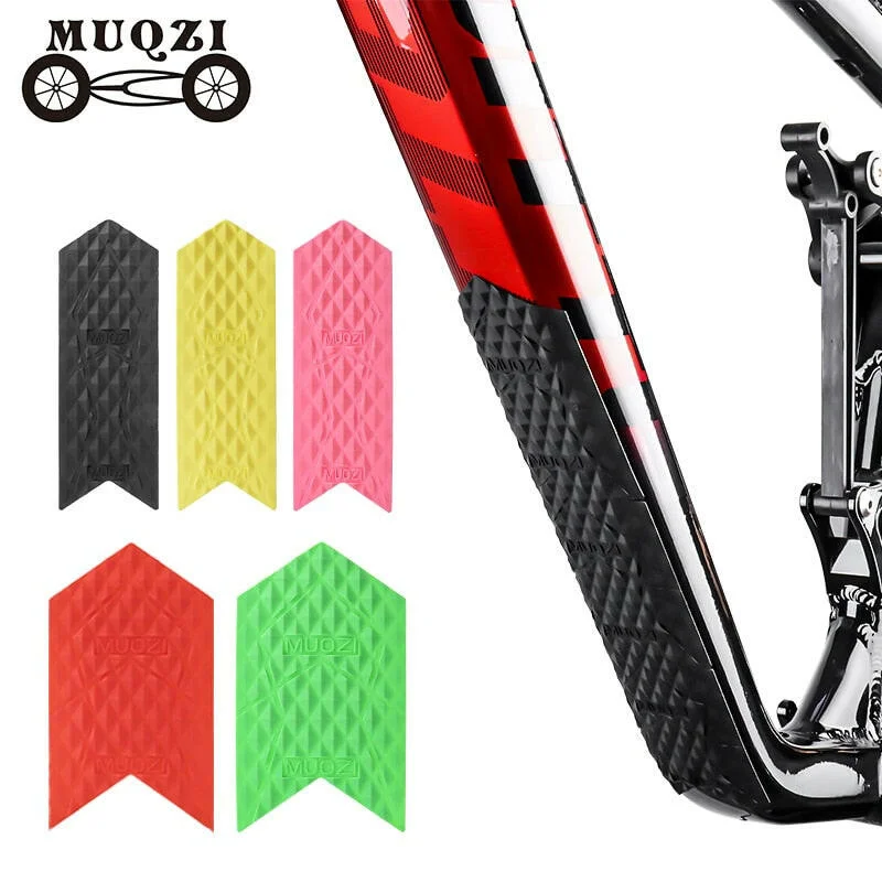 Cycling leg strap-MUQZI 5pcs Frame Protector Bike Frame Scratch-Resistant Sticker Chain Guard MTB Road Folding Bicycle Accessories