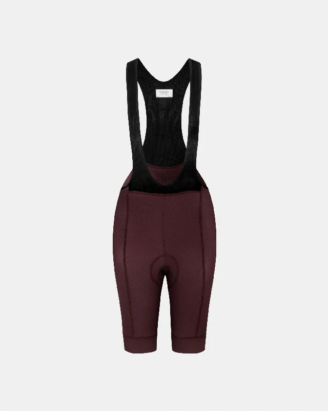 Bicycle rack strap-Women's Essential Bib Short - Burgundy