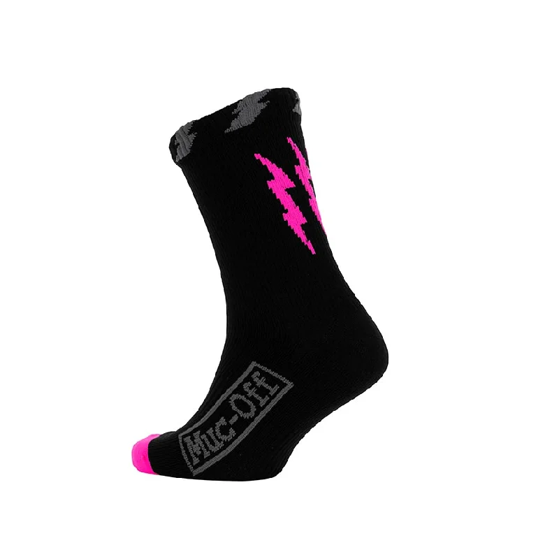 Bicycle lock pad-Muc-Off Waterproof Socks Socks Black/Pink SM Pair