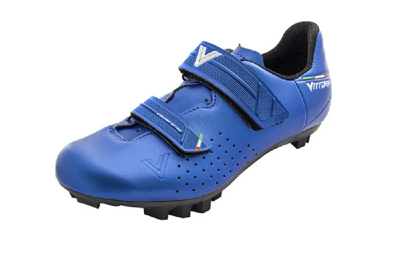 Bike wheel pad-Vittoria Rapide Kid Sport MTB Cycling Shoes - Blue