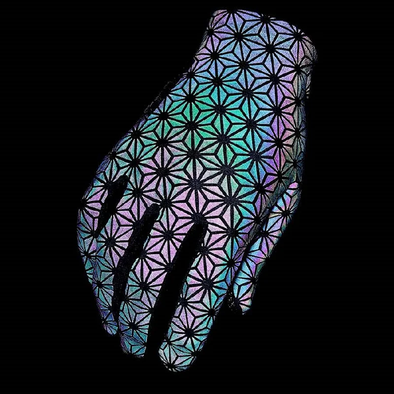 Bike seat strap-Supacaz SupaG Long Full Finger Gloves Oil Slick M Pair