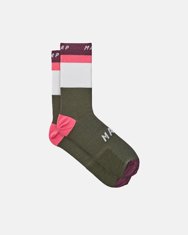 Mountain bike clip-Form Sock - Olive