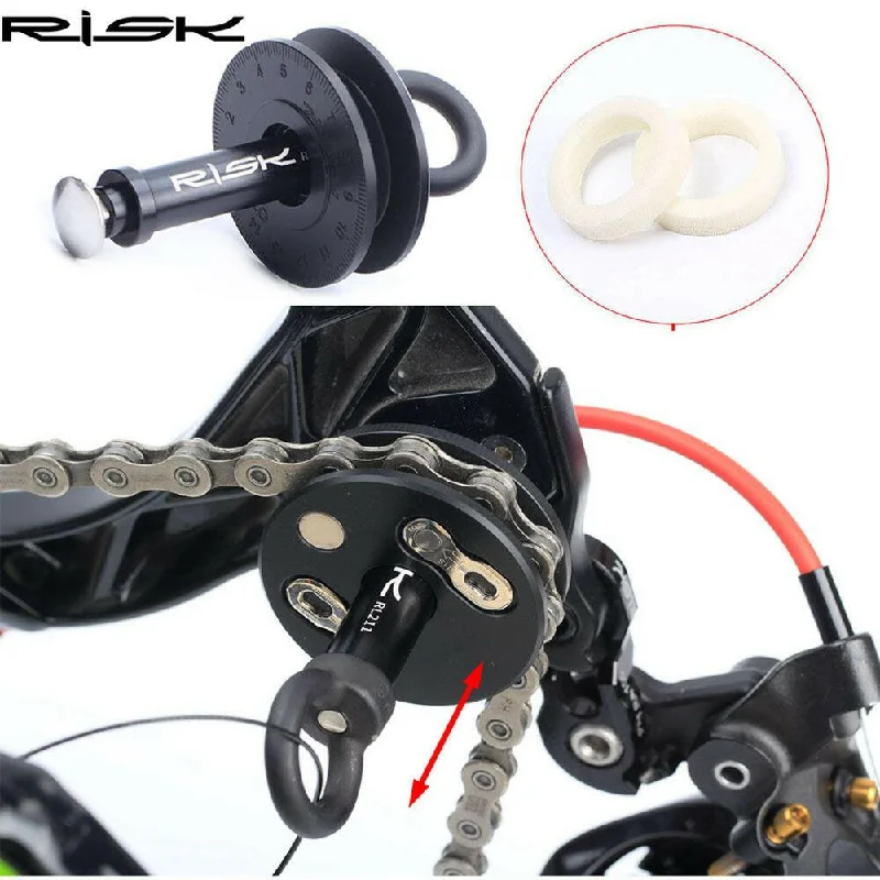 Bicycle bar clip-Bike Chain Clean Keeper Tool With Quick Release Lever For Barrel/12mm Bucket Shaft Frame Bicycle Chain Washing Holder