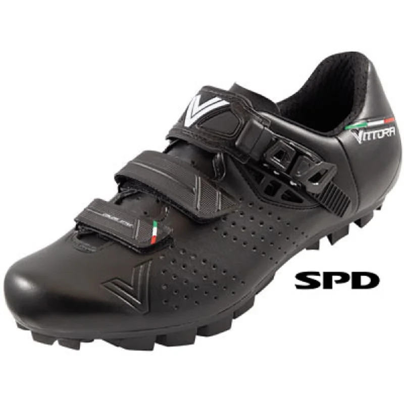 Mountain bike clip-Vittoria Hera Performance MTB Cycling Shoes (Black)