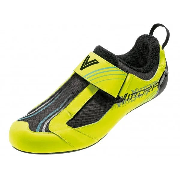 Cycling knee pad-Vittoria THL Triathlon EVO Cycling Shoes (Fluro Yellow) EU 42, EU 43