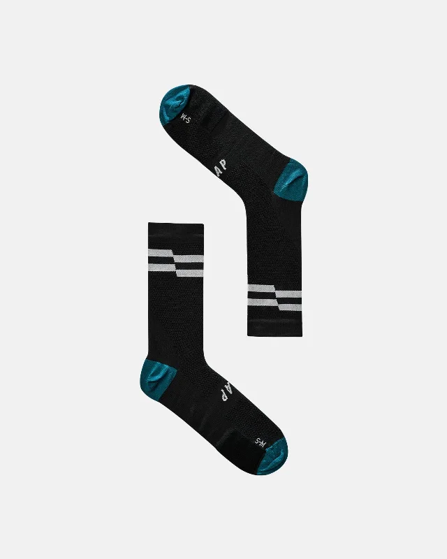 Cycling pants pad-Emblem Sock - Black