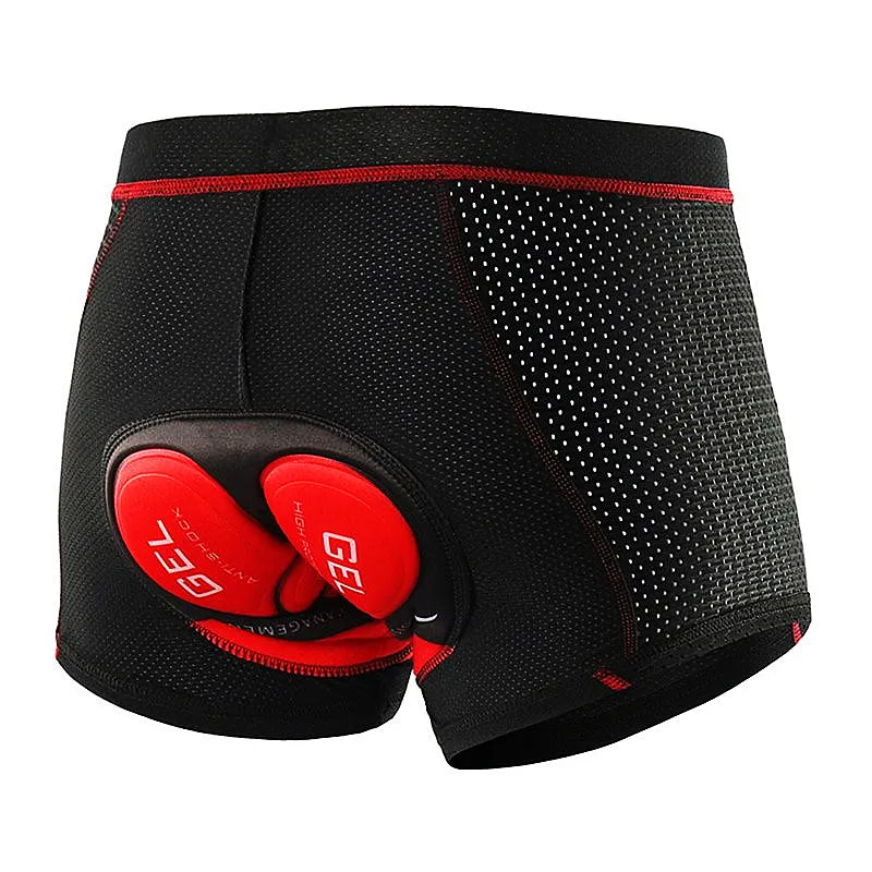 Mountain bike strap-Fualrny Breathable Cycling Shorts Cycling Underwear 5D Gel Pad Shockproof Bicycle Underpant MTB Road Bike Underwear Man Shorts