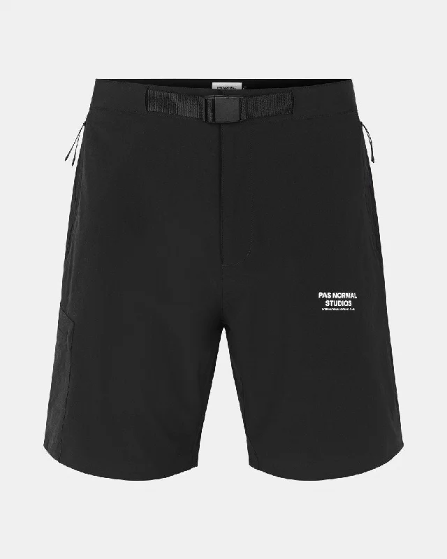 Cycling tape strap-Off-Race Shorts - Black