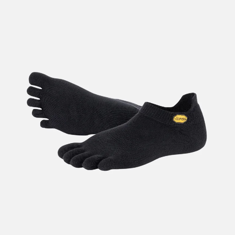 Bike wheel clip-Vibram 5 Toe Sock No Show  -Black