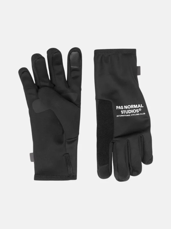 Bike seat clip-Logo Thermal Gloves - Black