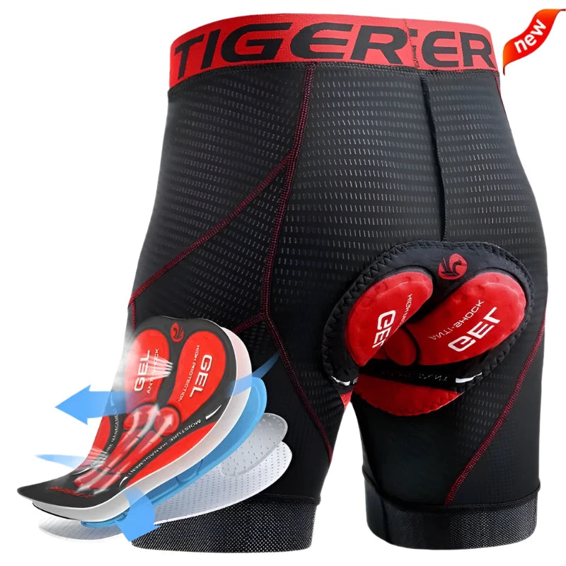 Road bike strap-X-TIGER Cycling Shorts Breathable Mesh Cycling Underwear Gel Pad Shockproof MTB Bike Shorts Dropshipping Bicycle Underwear