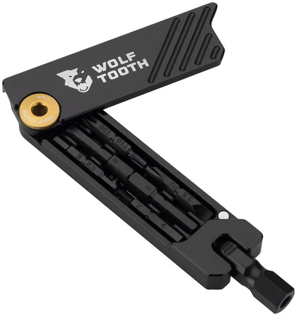 Bicycle chain pad-Wolf Tooth 6-Bit Hex Wrench - Multi-Tool, Gold