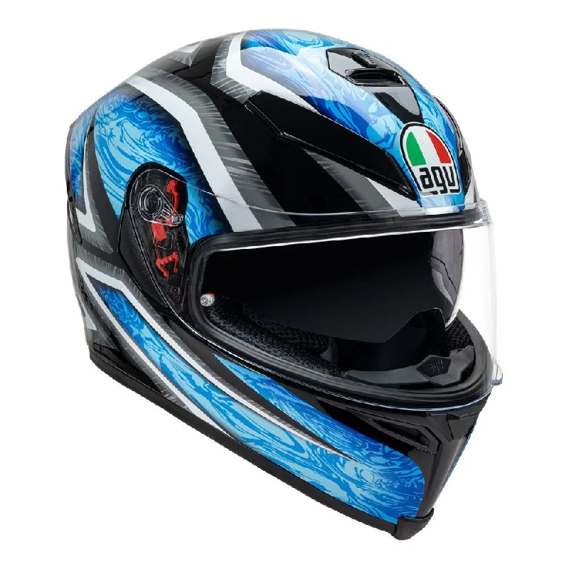 Bicycle gear pad-AGV K5 S KUNAI HELMET - BLUE/BLACK/WHITE