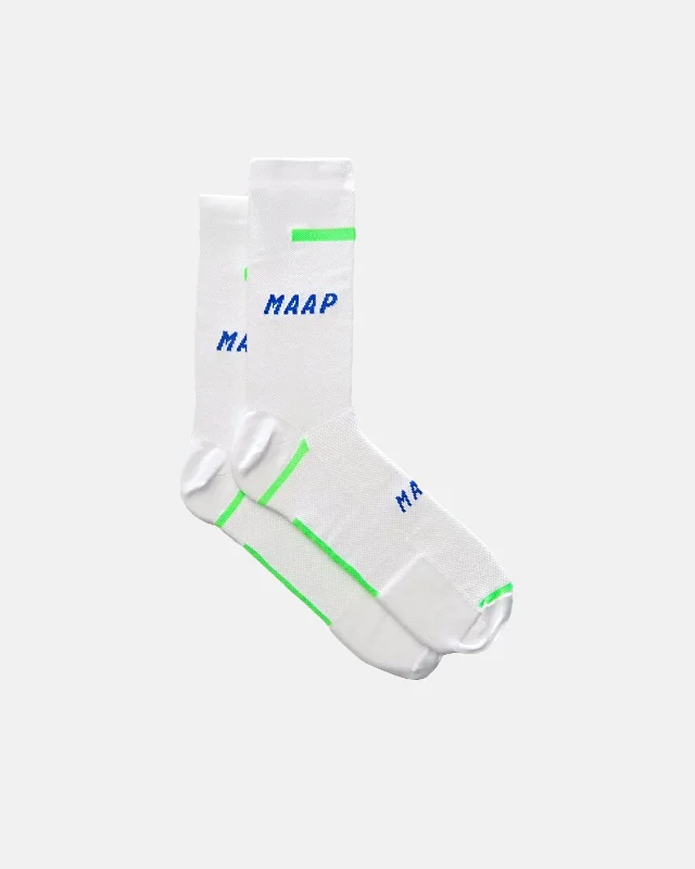 Cycling vest clip-Alpha Sock - White